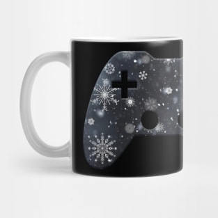 Snowflake Winter - Gaming Gamer Abstract - Gamepad Controller - Video Game Lover - Graphic Background Mug